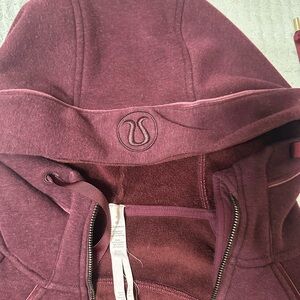 lululemon athletica Red Hooded Sweatshirt
